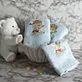 Ręcznik kąpielowy dziecięcy 50x90 cm bawełniany kolor niebieski z kapturem i haftem misi 450 g/m2 BABY 51 Eurofirany