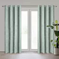 Zasłona miętowa z tkaniny welurowej 420x260 cm przelotka - Dora Eurofirany