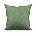 Poszewka szyta zielona miękka, szenilowa tkanina o wyraźnym splocie i delikatnym połysku