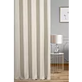 Zasłona szyta na taśmie 5 cm beżowa z tkaniny o melanżowej strukturze