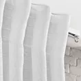 Firana biała z gładkiej etaminy z drobnym deszczykiem 140x300 cm taśma imitująca flex BELISSA Eurofirany