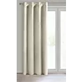 Zasłona beżowa z tkaniny welwetowej 140x250 cm przelotka ROSA Design 91 Eurofirany