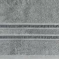 Ręcznik do rąk 30x50 cm bawełniany kolor stalowy w kontrastujące pasy 500 g/m2 DINA Eurofirany