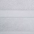Ręcznik do rąk 50x90 cm bawełniany kolor srebrny z welwetową bordiurą 500 g/m2 JESSI Eurofirany