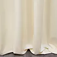 Zasłona szyta na taśmie fala kremowa z miękkiej tkaniny welwetowej