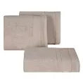 Ręcznik do rąk 30x50 cm bawełniany kolor beżowy w pasy przetykany błyszczącą nici 500 g/m2 APRIL Eurofirany