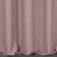 Zasłona szyta na taśmie 5 cm ciemnoróżowa z miękkiej tkaniny o naturalnym splocie w stylu ekologicznym