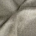 Poszewka szyta ciemnokremowo beżowa z miękkiej tkaniny z efektem melanżu