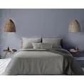 Pościel 220x200 cm bawełniana kolor stalowy, jasnoszary w paski z ETNO 3 Eurofirany