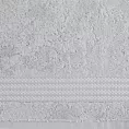 Ręcznik do rąk 30x50 cm bawełniany kolor srebrny zdobiony błyszczącą bordiurą 550 g/m2 LARIS Eurofirany