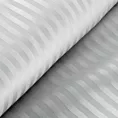 Pościel 220x200 cm satyna bawełniana kolor srebrny w drobne prążki VERA Eurofirany
