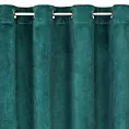 Zasłona ciemnoturkusowa z miękkiego welwetu 140x250 cm przelotka SUZANA Eurofirany