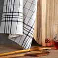 Ściereczka kuchenna 50x70 cm bawełniana kolor biały ,stalowy zdobiona kratką 200 g/m2 CHECK Eurofirany