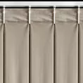 Zasłona beżowa z welwetowej tkaniny 125x270 cm system flex - MELANIE Eurofirany