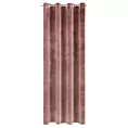 Zasłona ciemnoróżowa z ekskluzywnego matowego welwetu 140x250 cm przelotka RIA Diva Line Eurofirany