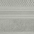 Ręcznik kąpielowy 50x90 cm bawełniany kolor srebrny zdobiony subtelnymi paseczkami 500 g/m2 DAVOS Eurofirany