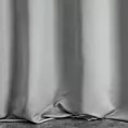 Zasłona szyta na taśmie fala szara z gładkiej tkaniny zaciemniającej typu dimout
