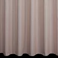 Firana szyta na przelotkach brązowa z półmatowej etaminy z efektem melanżu, wykończona obciążnikiem