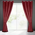 Zasłona bordowa z matowego welwetu z upinaczem 140x270 cm przelotka CARMEN Eurofirany