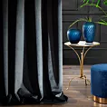 Zasłona czarna z ekskluzywnego matowego welwetu 140x250 cm przelotka RIA Diva Line Eurofirany
