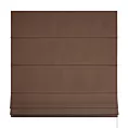 Roleta rzymska brązowa z miękkiej tkaniny o welurowej strukturze