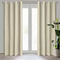 Zasłona jasnobeżowa z tkaniny welurowej 420x260 cm przelotka - Dora Eurofirany