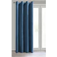 Zasłona granatowa z tkaniny welwetowej 140x250 cm przelotka ROSA Design 91 Eurofirany
