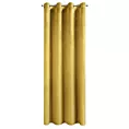 Zasłona musztardowa z miękkiego welwetu 140x250 cm przelotka SUZANA Eurofirany