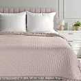 Narzuta pudrowa 220x240 cm obszyta falbaną pikowana techniką hot press LIBI 3 EUROFIRANY CLASSIC