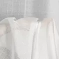 Firana szyta na przelotkach biała z delikatnej etaminy wykończonej obciążnikiem