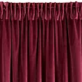 Zasłona bordowa z ekskluzywnego matowego welwetu 140x270 cm taśma RIA Diva Line Eurofirany