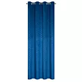 Zasłona granatowa z wytłaczanego welwetu 140x250 cm przelotka JULIA Eurofirany