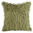 Poszewka na poduszkę 45x45 cm z futra oliwkowa ENYA Eurofirany