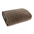 Narzuta welwetowa brązowa 220x240 cm pikowana metodą tradycyjną RIA 6 Eurofirany