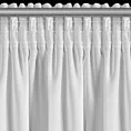 Firana biała z szyfonu zdobiona falbaną na brzegach 140x270 cm taśma - GABRIELA Eurofirany