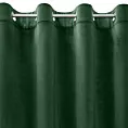 Zasłona ciemnozielona z matowego welwetu 215x250 cm przelotka MELANIE Eurofirany