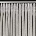 Zasłona stalowa z szenilowej tkaniny 140x270 cm  taśma - MEGI Eurofirany