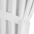 Zasłona biała z wodoodpornej tkaniny idealna do ogrodu i na taras 155x240 cm szelki/rzep GARDEN 2 Eurofirany