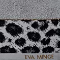Ręcznik kąpielowy 70x140 cm bawełniany kolor srebrny,czarny z designerską bordiurą 500 g/m2 EVA 22 Eva Minge Eurofirany