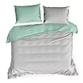 Pościel 220x200 cm bawełniana kolor jasnoszary, miętowy dwustronna NOVA 3 Eurofirany