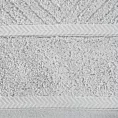 Ręcznik kąpielowy 50x90 cm bawełniany kolor srebrny ze wzorem zygzaka 500 g/m2 KALIA Reina Line Eurofirany