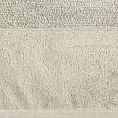 Ręcznik kąpielowy 50x90 cm bawełniany kolor beżowy z bordiurą z weluru 500 g/m2 LUCY Eurofirany