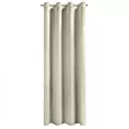 Zasłona beżowa z tkaniny welwetowej 140x250 cm przelotka ROSA Design 91 Eurofirany