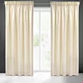 Zasłona kremowa z gładkiego welwetu 140x270 taśma SIBEL Pierre Cardin Eurofirany