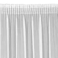 Firana biała z delikatnymi prążkami i efektem deszczyku 140x270 cm taśma PILAR Eurofirany