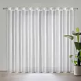 Firana biała z lekkiej i błyszczącej tkaniny 350x250 cm przelotka SYLVIA ELLA LINE Eurofirany