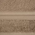 Ręcznik do rąk 30x50 cm bawełniany kolor beżowy z bordiurą w paski 550 g/m2 ELEN Eurofirany