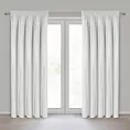 Zasłona biała z błyszczącego welwetu 140x270 cm taśma - CAMERON Eurofirany