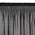 Zasłona czarna z moherowej tkaniny 140x270 cm taśma AGIS Eurofirany