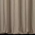 Zasłona szyta na taśmie fala beżowo srebrna z gładkiej tkaniny przeplatanej błyszczącą lureksową nicią